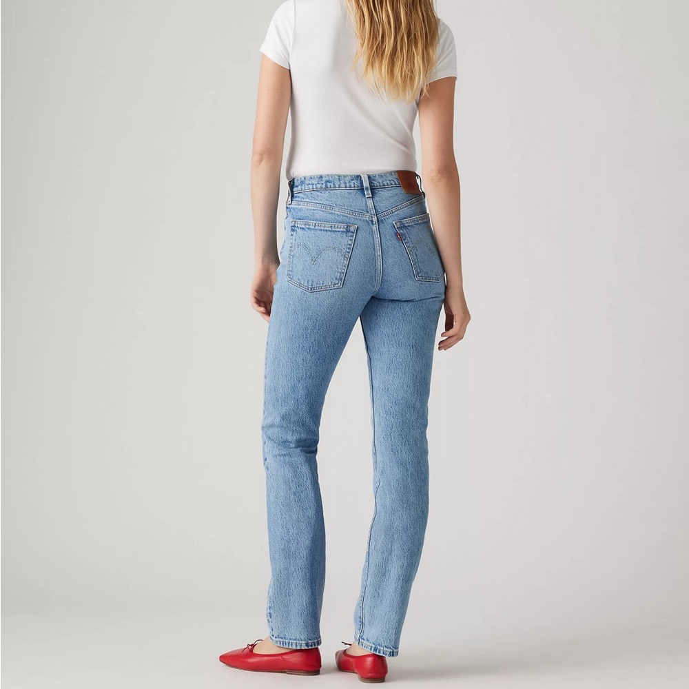 Levi's 501 Light Blue Straight Leg Jeans